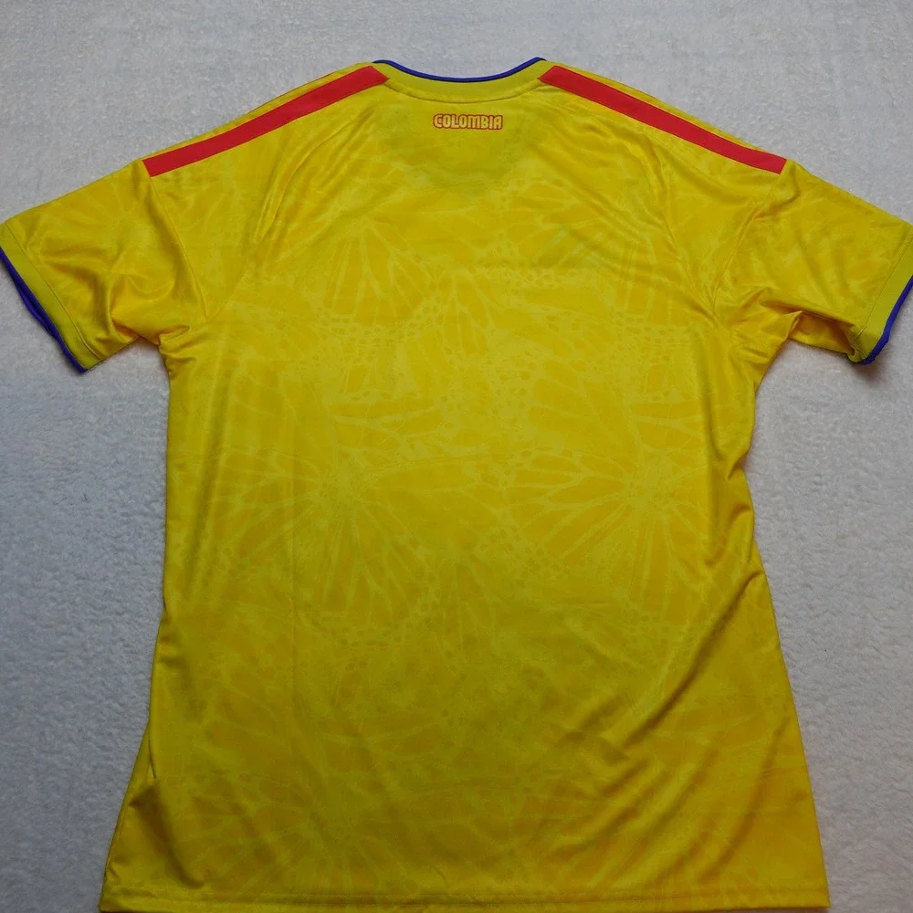 Adidas Soccer Jersey Mens L Yellow Colombia Home FCF JL6972 210 ClimaCool
